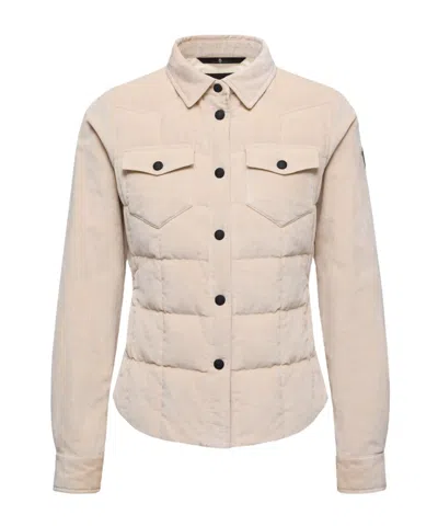 Moncler Nangy Down Shacket In Neutral