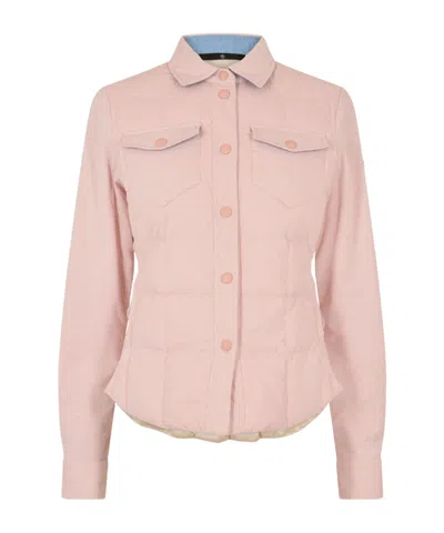 Moncler Grenoble Womens Nangy Shirt Jacket In Pink