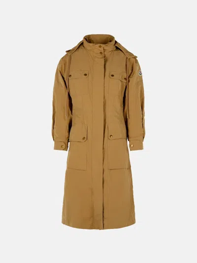 Moncler 'nantes' Beige Polyester Blend Parka
