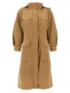 Moncler Drawstring Parka With Epaulettes And Hood