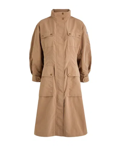Moncler Nantes Shell Parka In Nude