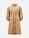 Moncler Seven-quarter Sleeve Parka Coat