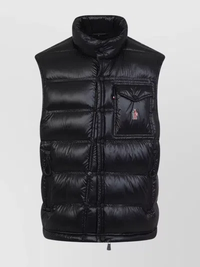 MONCLER NANTU DOWN GILET WITH FRONT ZIP POCKETS
