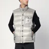 Moncler Drawstring Adjustable Padded Bodywarmer In Grey