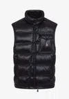 Moncler Grenoble Sleeveless Padded Vest In Black
