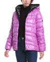 Moncler Narlay Hooded Quilted Ripstop Down Jacket In Pink