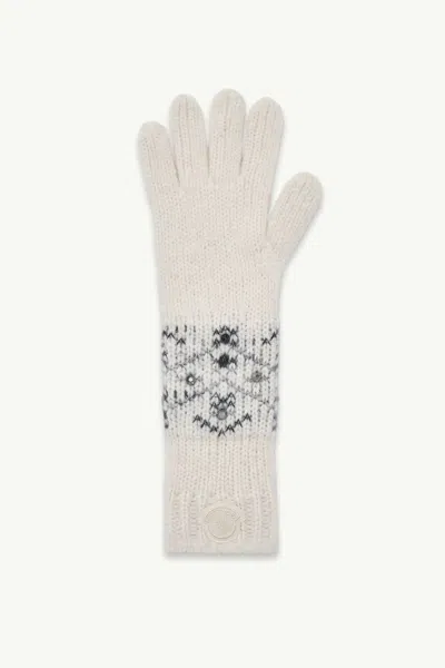 Moncler Natural Alpaca Wool Gloves