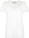 Moncler Short-sleeved Crewneck T-shirt In Natural