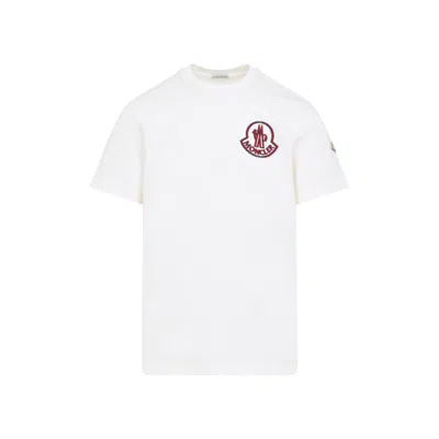 MONCLER NATURAL CREWNECK LOGO T-SHIRT
