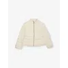 Moncler Natural Dimase Quilted Nylon Jacket 4-10 In Natural