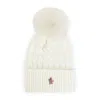 Moncler Ivory Virgin Wool Hat With Pompom In Neutral