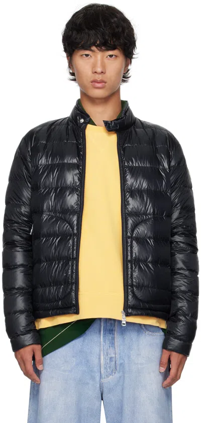 Moncler Navy Acorus Down Jacket In 776 - Obsidian Blue