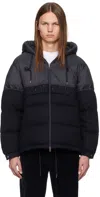 Moncler Andres Jacket In Nylon And Wool In 742 - Navy Blue