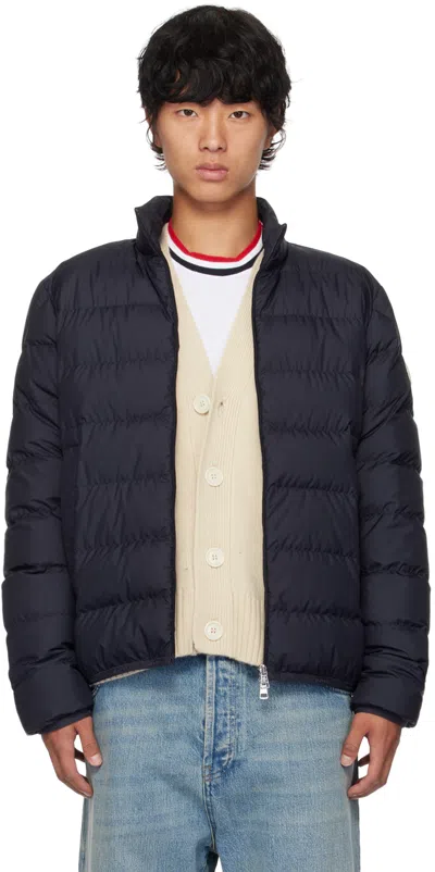 Moncler Navy Baudinet Down Jacket In 778 - Dark Navy Blue