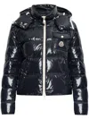 Moncler Andro Nylon Down Jacket In Navy Blue