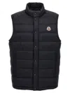 Moncler Barthe Down Gilet In Navy Blue