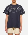 Moncler Navy Blue Crewneck T-shirt In Navy Blue