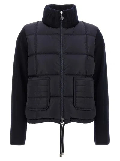 Moncler Navy Blue Padded Cardigan