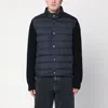Moncler Long Sleeve Down Jacket In Blue