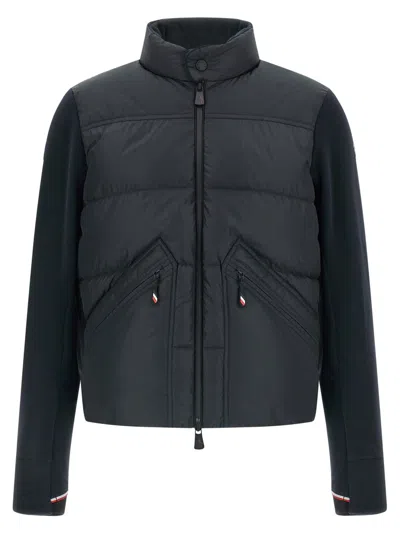 MONCLER NAVY BLUE QUILTED JACKETS