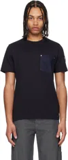 Moncler T-shirt En Coton Et Denim Avec Poche In 778