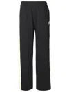 Moncler Mid-rise Striped Wide-leg Track Pants In Blue