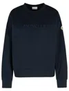 Moncler Navy Cotton Sweatshirt In Navy