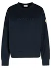 Moncler Navy Cotton Sweatshirt In Navy