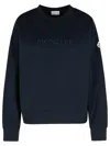 Moncler Navy Cotton Sweatshirt In 778