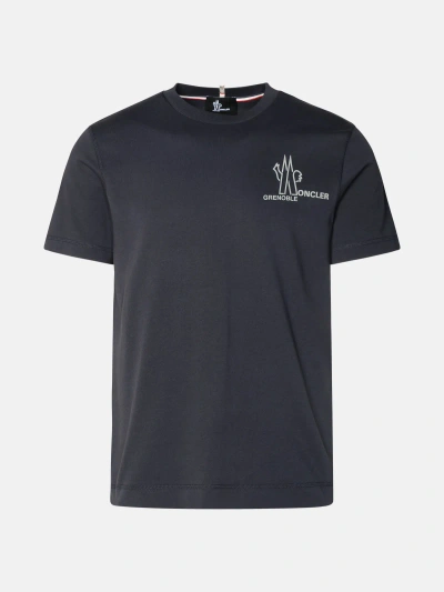 Moncler Kids' T-shirt Logo In Navy