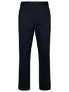 Moncler Navy Cotton Trousers In Navy