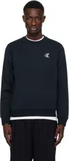 Moncler Faded Logo Cotton Sweatshirt In 742