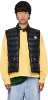 Moncler Gui Logo-patch Puffer Gilet In Blue
