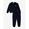 Moncler Two Pieces Suit In Navy