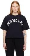 Moncler Short-sleeve T-shirt With Logo In 778 Black