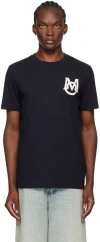 Moncler Logo Cotton Jersey T-shirt In Black