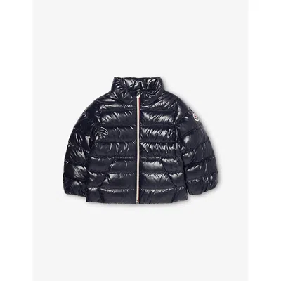 Moncler Kids' Navy Othoniel Regular-fit Shell-down Jacket 6 Months-3 Year In Black
