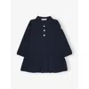 Moncler Robe Polo En Piqué De Coton In Black