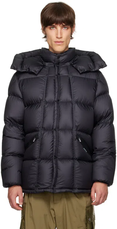 Moncler Navy Quilted Down Jacket In 778 - Dark Navy Blue