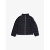 Moncler Serapio Padded Shell-down Jacket 4-14 Years Navy In Black
