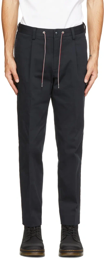 Moncler Navy Sport Lounge Pants In 742 Navy