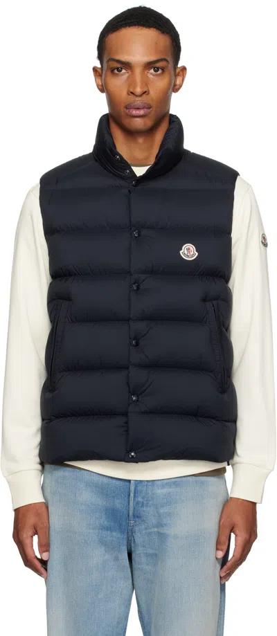 MONCLER NAVY TIBB DOWN VEST