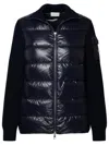 Moncler Navy Virgin Wool Jacket In Blue
