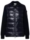 Moncler Navy Virgin Wool Jacket In Blue