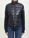 Moncler Quilted Polyamide Down Jacket In Black