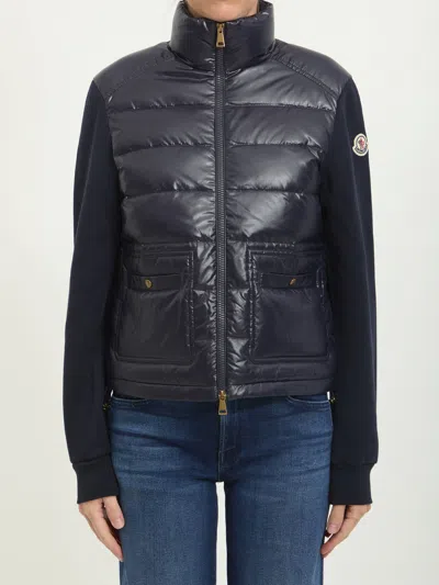 Moncler Quilted Polyamide Down Jacket In Black
