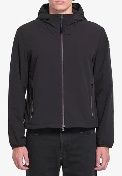 Moncler Naxos Zip-up Windbreaker Jacket In Black