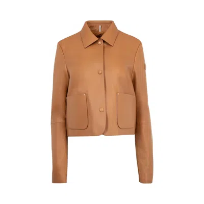 Pre-owned Moncler Nemours Jacket 'tan' | Women's Size 2