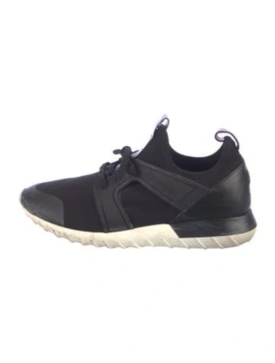 Pre-owned Moncler Neoprene Athletic Sneakers In Black