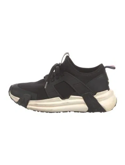 Pre-owned Moncler Neoprene Athletic Sneakers In Black